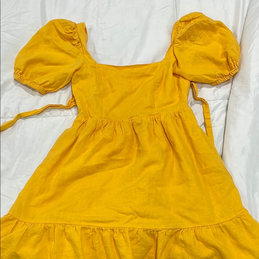Charming Yellow Kids Dress